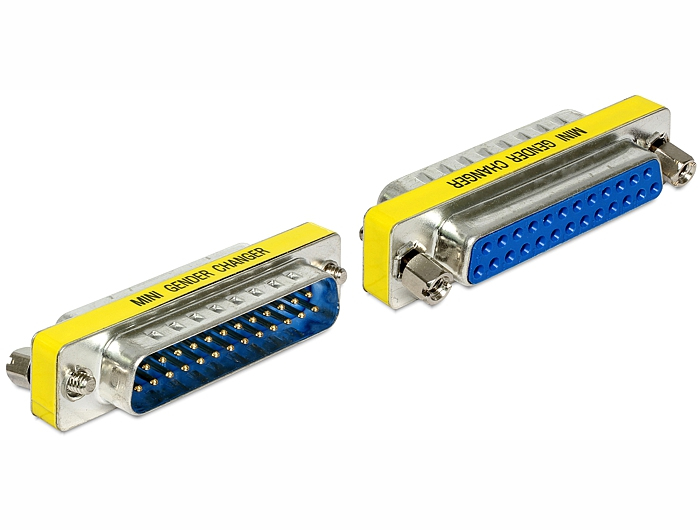 DELOCK Adapter D-Sub25 -> D-Sub25  St/&shy;Bu