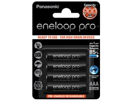 eneloop Panasonic Pro Akku BK-4HCDE/&shy;4BE   AAA  930mAh   4St.