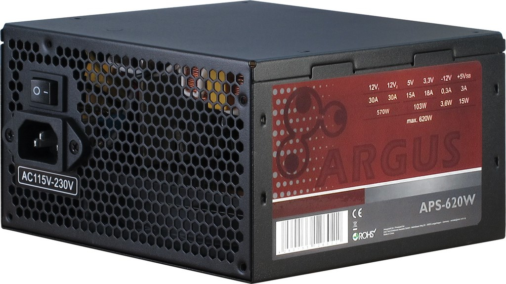 Inter-Tech Netzteil 620W Argus APS-620W 120mm Lüfter Inter-Tech Netzteil 620W Argus APS-620W 120mm Lüfter