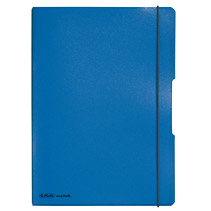 Herlitz Notizheft my.book flex A4 PP 2x 40Bl. kar/&shy;lin blau
