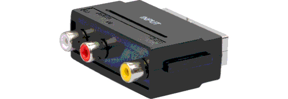 Schwaiger Scart-Adapter IN Cinch/­AV auf Scart Schwarz Schwaiger Scart-Adapter IN Cinch/­AV auf Scart Schwarz