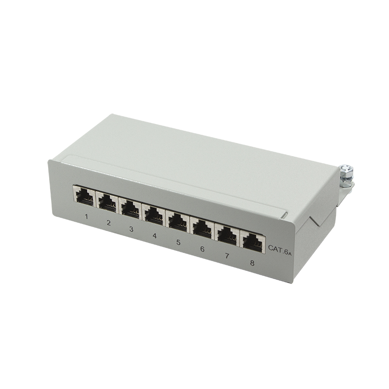 Logilink Patchpanel Cat.6A Tisch/&shy;Wand 8-port, grau