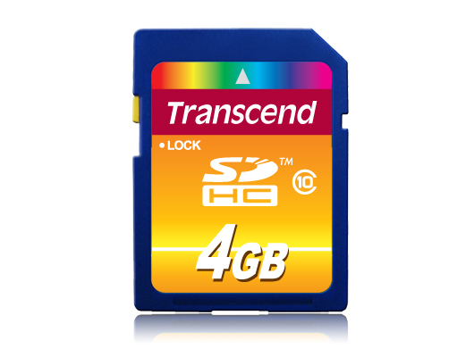 SD Card 4GB Transcend SDHC Class10 SD Card 4GB Transcend SDHC Class10