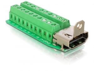 HDMI Adapter Delock HDMI Typ A -> Terminalblock 20pin