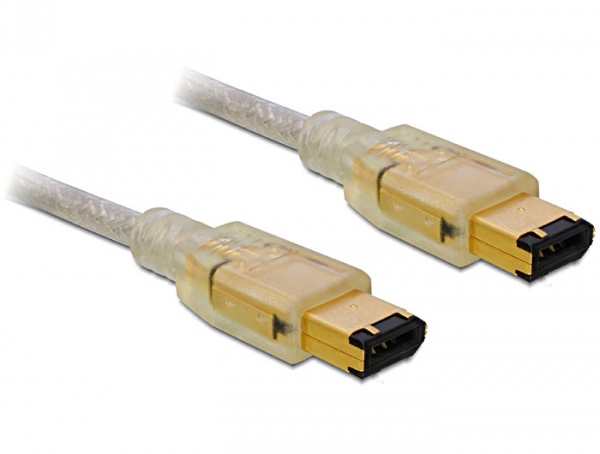 DELOCK FireWire-Kabel FW400 6Pin -> FW400 6Pin St/&shy;St 3.00m
