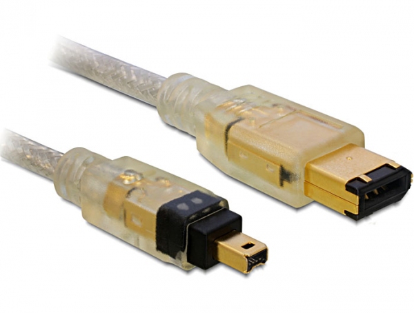 DELOCK FireWire-Kabel FW400 4Pin -> FW400 6Pin St/&shy;St 1.00 retail