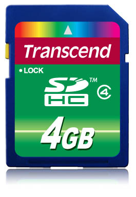 SD Card 4GB Transcend SDHC Class4