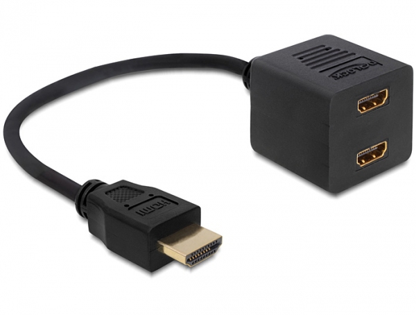 HDMI Adapter Delock HDMI A -> 2x HDMI A St/­Bu HDMI Adapter Delock HDMI A -> 2x HDMI A St/­Bu