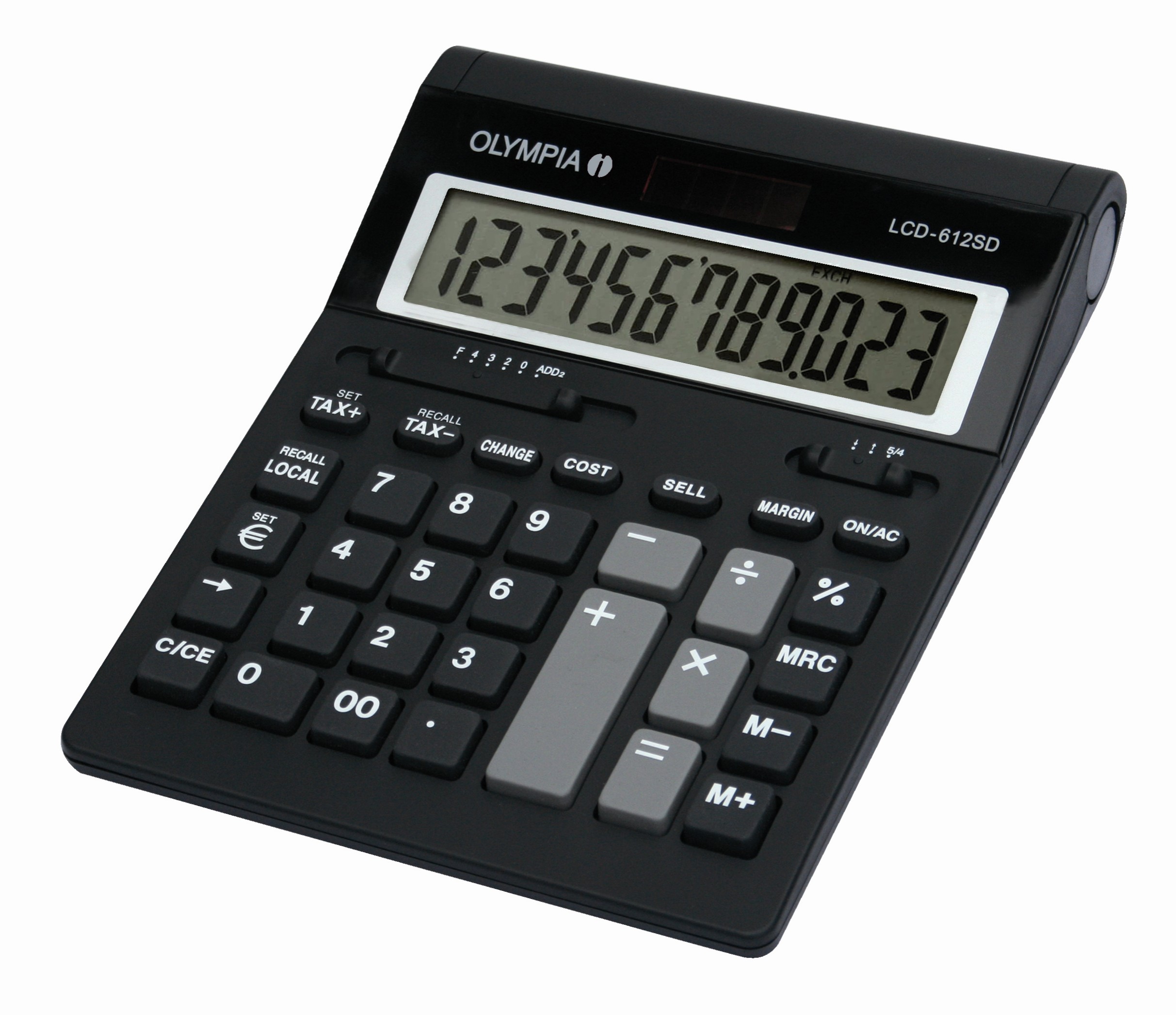 Olympia Taschenrechner LCD-612 SD schwarz