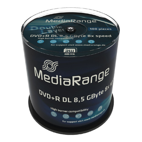 MediaRange DVD+R 8.5GB 100pcs 8x Double Layer