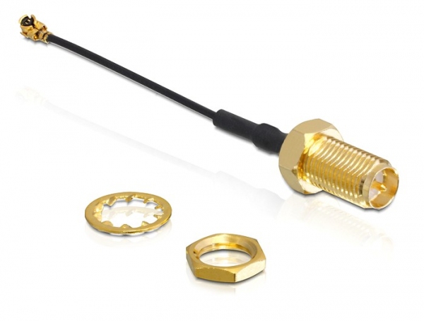DELOCK HF Kabel I-PEX -> RP-SMA St/&shy;Bu 0.05m