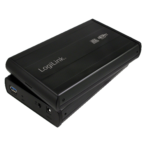 Logilink Geh. 8.9cm (3,5") USB 3.0/&shy;SATA  Black  ALU m. N