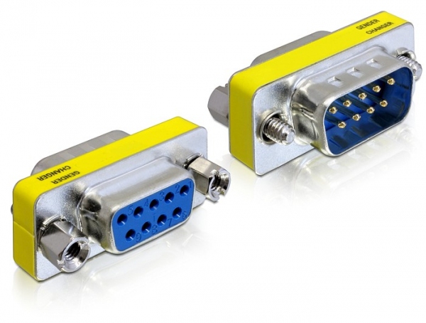 DELOCK Adapter D-Sub9 -> D-Sub9 St/&shy;Bu