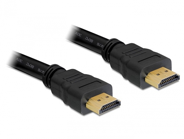 DELOCK HDMI Kabel Ethernet A -> A St/&shy;St 15.00m 4K Gold
