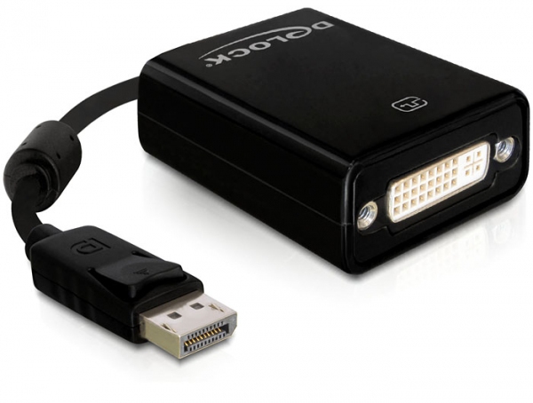 DELOCK Displayport Adapter DP -> DVI(24+5) St/&shy;Bu schwarz