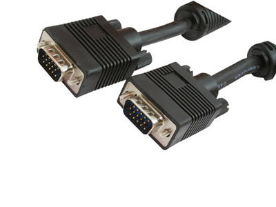 MediaRange VGA-Kabel Anschl. HD 15pin St/&shy;St 20.0m schwarz