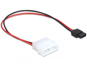 DELOCK Stromkabel Molex 2pin -> SATA 6Pin St/&shy;St 0.25m