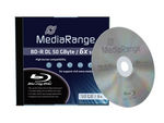 Bluray MediaRange 50GB 1pcs BD-R JewelCase 6x Double Layer Bluray MediaRange 50GB 1pcs BD-R JewelCase 6x Double Layer