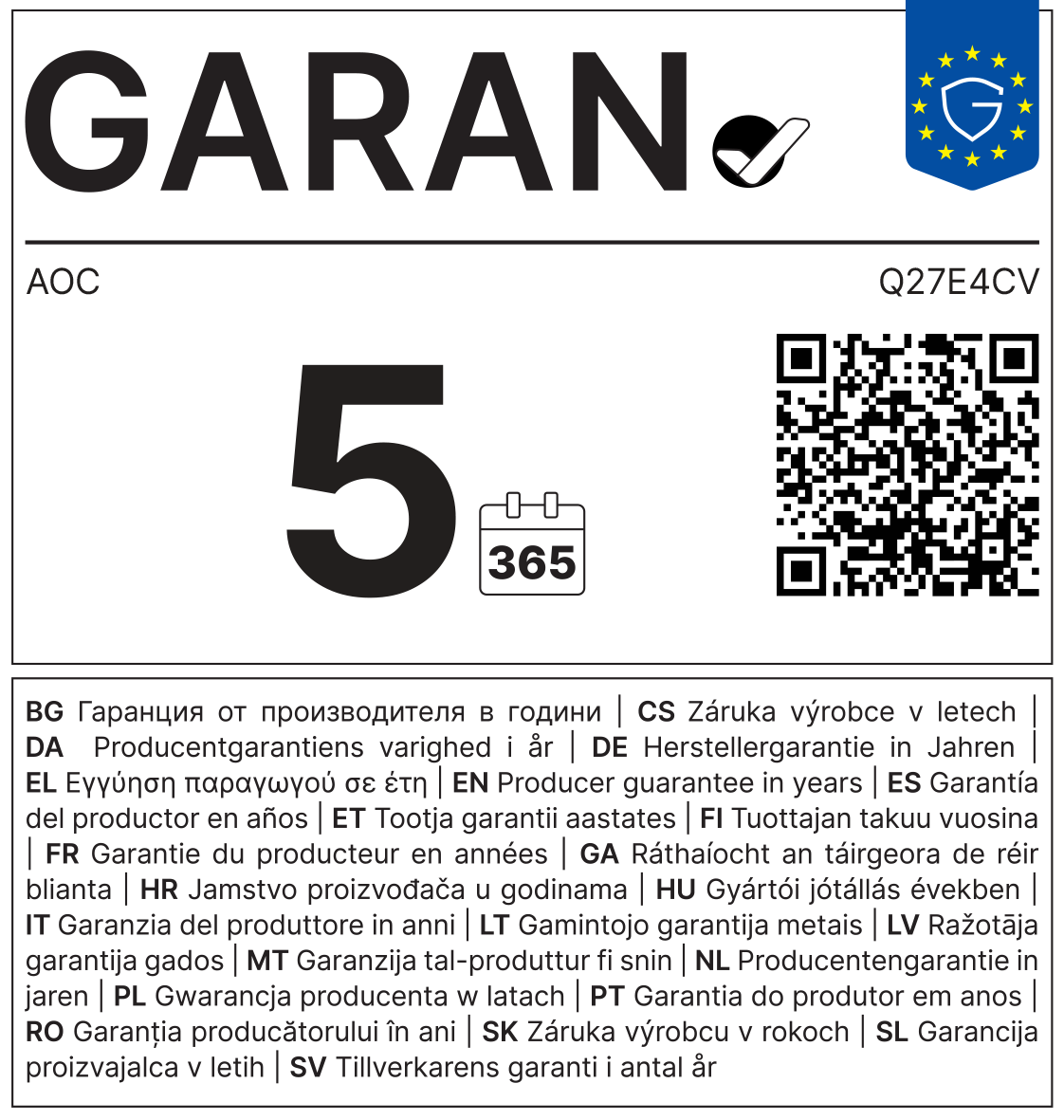 GARAN Label
