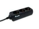 Equip Steckdosenleiste 3xSchuko->St.IEC320 C14 sw.      Pla.