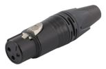 Equip Kabelverbinder 3-Polig Buchse                  schwarz