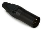 Equip Kabelverbinder 3-Polig Stecker                 schwarz