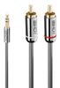 LINDY Audiokabel an Phono 3.5mm Cromo line 1m