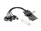 CONCEPTRONIC PCIe1x Card 4xRS232-Seriell           115200bps