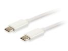 Equip Kabel USB-C3.2->C Gen2 4K  PD60W  St/St  2.00m    weiß Polybeutel