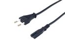 Equip Stromkabel 2pin Euro  ->C7  St/Bu   schwarz  1.80m PVC Polybeutel