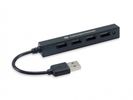 CONCEPTRONIC 4-Port Hub USB-A2.0->4xA2.0 schlank  o.Netz. sw