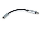 Equip Adapter USB-C->  4-Pin 3.5mm St/Bu DAC   0.15m schwarz