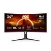 AOC 86,4cm (34")  CU34G2XP/BK 21:09 2xHDMI+2xDP+USB Curved retail