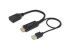 Equip HDMI->DP/USB-A            4K/60Hz Bu/St  0.15m schwarz