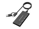 CONCEPTRONIC Kartenleser USB-A/-C3.2->7-in-1         schwarz