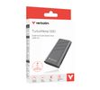 Verbatim TurboMetal SSD USB4 4TB USB Type-C USB4 Gen 2x2 Zilver
