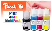 Peach Patrone Epson CISS 102 MultiPack bk,c,m,y remanufactured