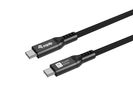 Equip Kabel USB-C4.0->C 80Gbps   PD240W St/St  1.20m schwarz