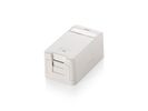 Equip Aufputzdose  1-Port Keystone ungeschirmt          weiß Polybeutel