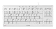 CHERRY STREAM Tastatur Wired DE 1.80m TKL 80% weiß/grau