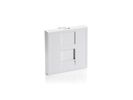 Equip Frontplatte 1xKeystone French          45x45mm RAL9010 Polybeutel
