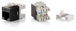 Equip Keystone Jack ungeschirmt Cat6  LSA schlank   8Stk  sw Polybeutel
