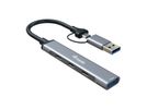 Equip 4-Port USB-C3.2-Hub->3xUSB-C/USB-A +USB-A Adapt.10Gbps