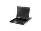 LevelOne KVM Konsole 19" LCD 8xUSB-B,8xVGA,8xPS/2 DE schwarz