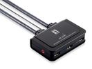 LevelOne KVM Switch  2-Port USB HDMI-Kabel                sw