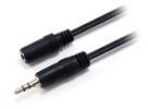 Equip Audiokabel 3.5mm->3.5mm  St/Bu           2.50m schwarz Polybeutel