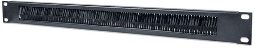 INTELLINET Kabeldurchführung 48,3cm  1HE  Bürstenleiste  sw