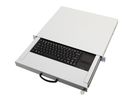 Equip 19" Tastaturschubl. DE-Layout+Touchpad   1.80m RAL7035