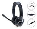 CONCEPTRONIC Headset Stereo AUX/Mikro/Bedien./Split.2.00m sw
