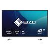 EIZO FlexScan EV4340X-BK computer monitor 108 cm (42.5") 3840 x 2160 Pixels 4K Ultra HD LCD Zwart